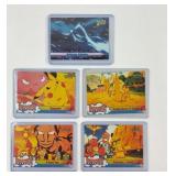 5 Vintage Pokemon Topps Trading Cards