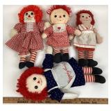 Raggedy Ann Dolls: I Love You, Embroidered Faces