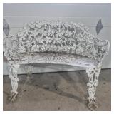 Wrought iron bench