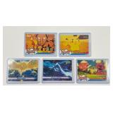 5 Vintage Pokemon Topps Trading Cards