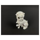 Antique Chinese blanc de chine porcelain foo lion