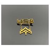 Sterling WWII U.S. Army sweetheart pin. 2.90