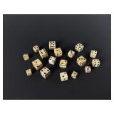 Antique carved bone dice