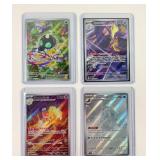 4 Pokemon Full Art Trading Cards