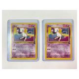 2 Pokemon Vintage Mew Promo Trading Cards