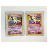 2 Pokemon Vintage Mew Promo Trading Cards