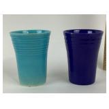 Fiestaware Turquoise, Cobalt Tumblers