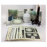 Nalcc Magazines, Glassware, Photographs, Milk Glas