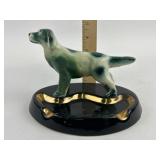 Ceramic Dog Figurine Ashtray