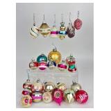 Shiny Brite, Germany, and Poland Ornaments in Vari