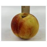 Antique painted stone fruit - apple or peach