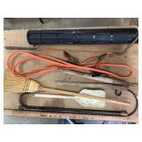 Jumper Cables, Grass Whip, Iron Plant Hook, Wooden