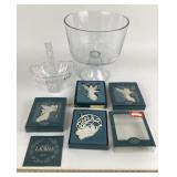 Lenox Laurels Ornaments, Princess House Lead Cryst