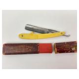 U.S. Army issued celluloid straight razor, J. R.