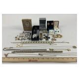 Costume Jewelry: Michael Kors earrings, Rachel