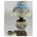 Hand-Painted Frosted Glass Table Lamp