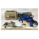 Schauer Battery Charger, Foot Pump, Clamp, Glue Gu