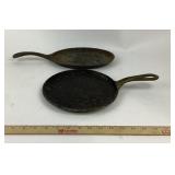 Cast Iron Skillets, One Marked Made In China