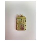 Egyptian faience amulet 1-1/4 inches x 7/8 of an