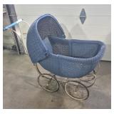 Blue Wicker Doll Buggee