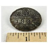 1937 Ohio Chauffeurï¿½s License pin