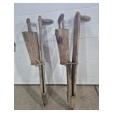 Primitive Wood Hand Held Corn Planters (2)