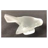 Lalique Crystal Sparrow Figurine