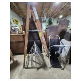 Werner Wood 6 Foot Step Ladder, Aluminum Chaise