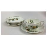 Hall Superior Pinecone Dinnerware Saucers, One Tea