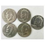 1977 United States of America One Dollar Coins