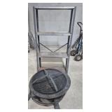 Metal Shelf (11 in. X 30 in. X  & 58 in. H) &