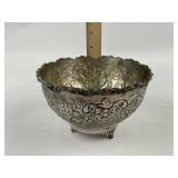 Vintage Silver Plate Footed Decorative Bowl