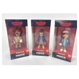 3 Stranger Things NOS Minix Collectible Figurines: