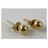 Pair 14k gold earrings 0.44 grams