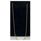 14k gold necklace 1.24 grams