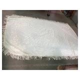 Cotton Chenille Bedspread with Fringe