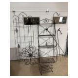 Metal Garden Shelf, Lawn Hooks, Decor