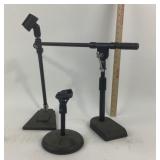 Microphone Stands With Shure Clips