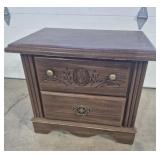 Wood Nightstand 2 Drawer 17 in. X 26 in. X 23 in.