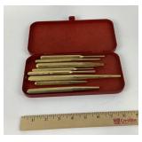 Brass Punch Tool Set in Kennedy Case