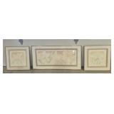 Floral Wallart In Goldtone Frames - 320 in. X