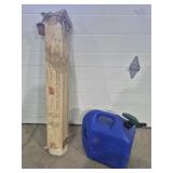 Plastic Window Covering Roll & 5 Gallon Kerosene