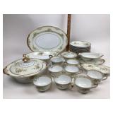 Empress China Teacups, Bowls, Platter