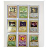 9 Pokemon Team Rocket First Edition Trading Cards