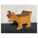 Wood Dog Cutout Childs Bench