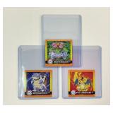 3 Pokemon 1999 Charizard, Venusaur, & Blastoise