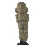 Large ancient Pre-Columbian Huastec stone figure,