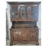 Wood China Cabinet & Buffet 2 Pieces19 in. X 55
