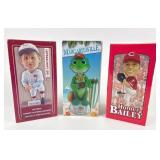 Reds Bobbleheads- Moran, Bailey, Margaritaville