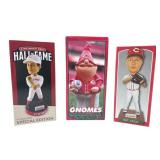 Cincinnati Reds Bobbleheads-Seymour, Latos, Gnome